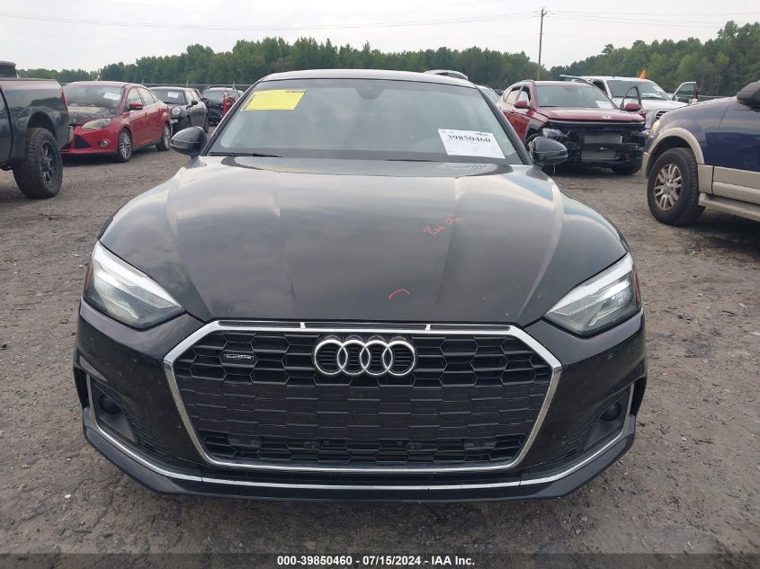 2021 Audi A5 Sportback Premium 40 Tfsi Quattro S Tronic VIN: WAUABCF51MA062622 Lot: 39850460