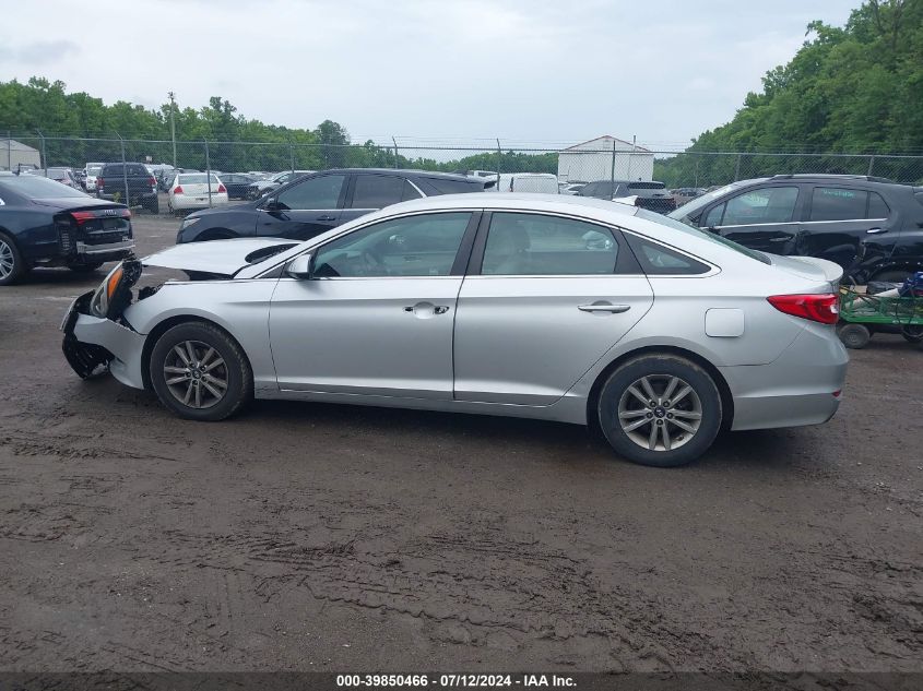2015 Hyundai Sonata Se VIN: 5NPE24AF5FH196751 Lot: 39850466