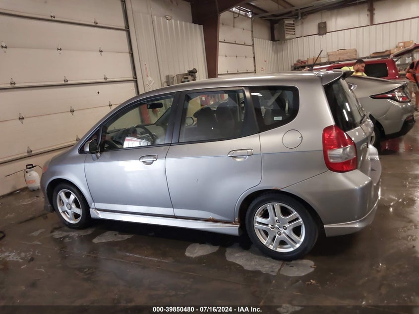 2007 Honda Fit Sport VIN: JHMGD38657S026796 Lot: 39850480