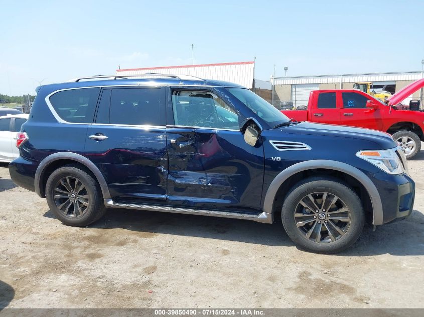 2018 Nissan Armada Platinum VIN: JN8AY2NC6JX500298 Lot: 39850490