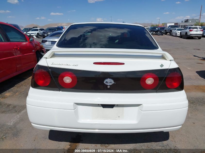 2004 Chevrolet Impala Ls VIN: 2G1WH52K949410296 Lot: 39850609