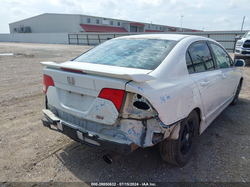 2008 Honda Civic Si/Si Mugen VIN: 2HGFA555X8H708029 Lot: 39850632