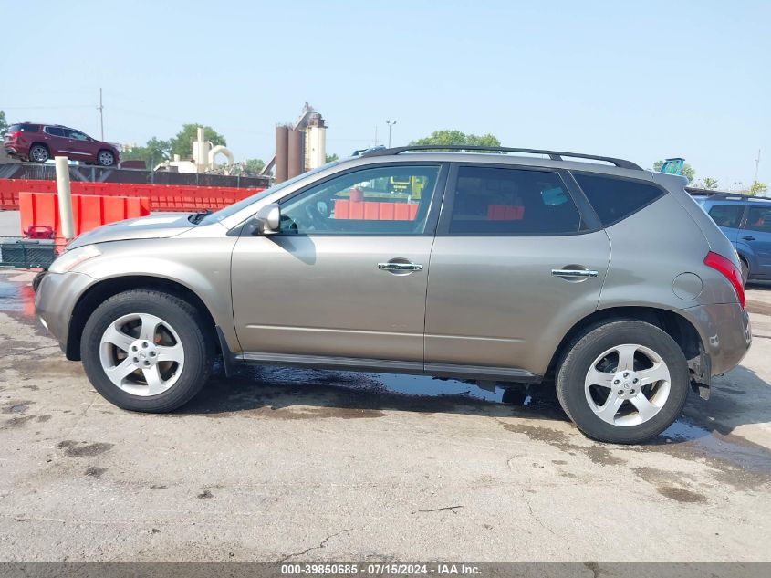 JN8AZ08TX3W121181 2003 Nissan Murano Sl