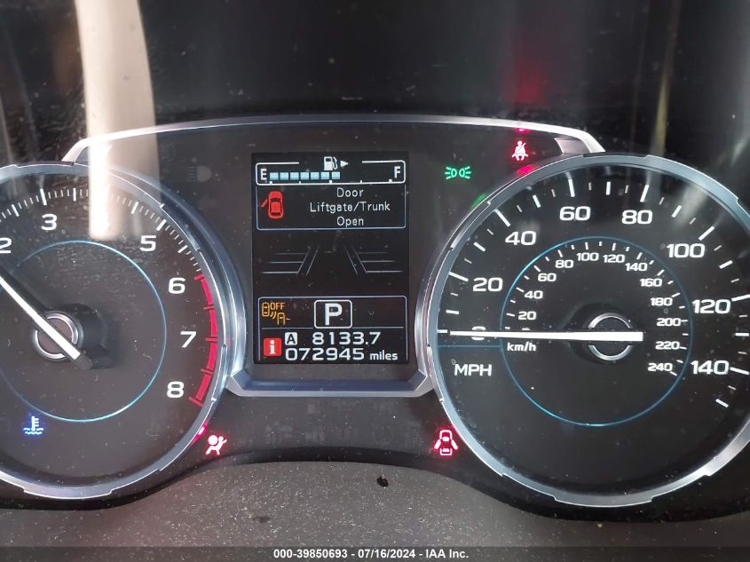 2017 Subaru Forester 2.5I Touring VIN: JF2SJAWC6HH589342 Lot: 39850693