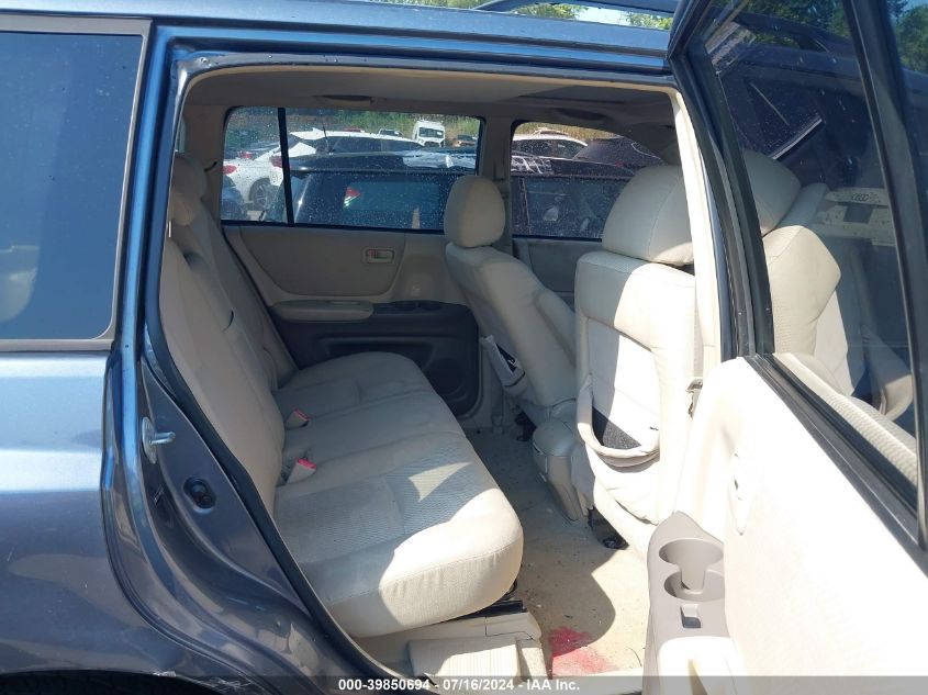 2005 Toyota Highlander V6 VIN: JTEEP21A050116256 Lot: 39850694