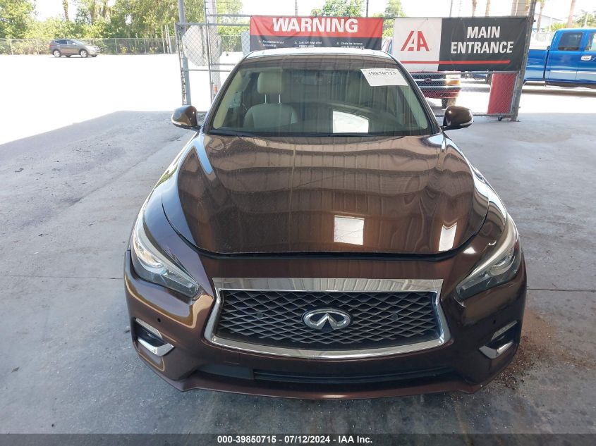 2018 Infiniti Q50 3.0T Luxe VIN: JN1EV7AP3JM351378 Lot: 39850715