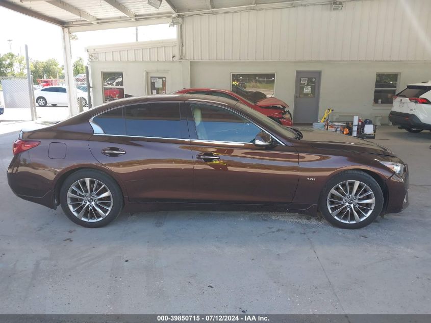 2018 Infiniti Q50 3.0T Luxe VIN: JN1EV7AP3JM351378 Lot: 39850715