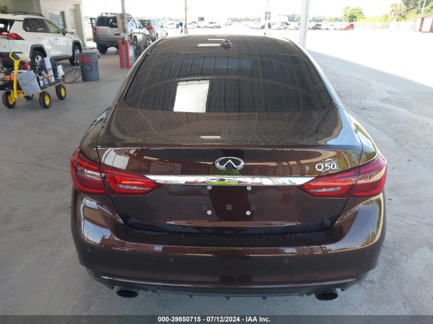 2018 Infiniti Q50 3.0T Luxe VIN: JN1EV7AP3JM351378 Lot: 39850715