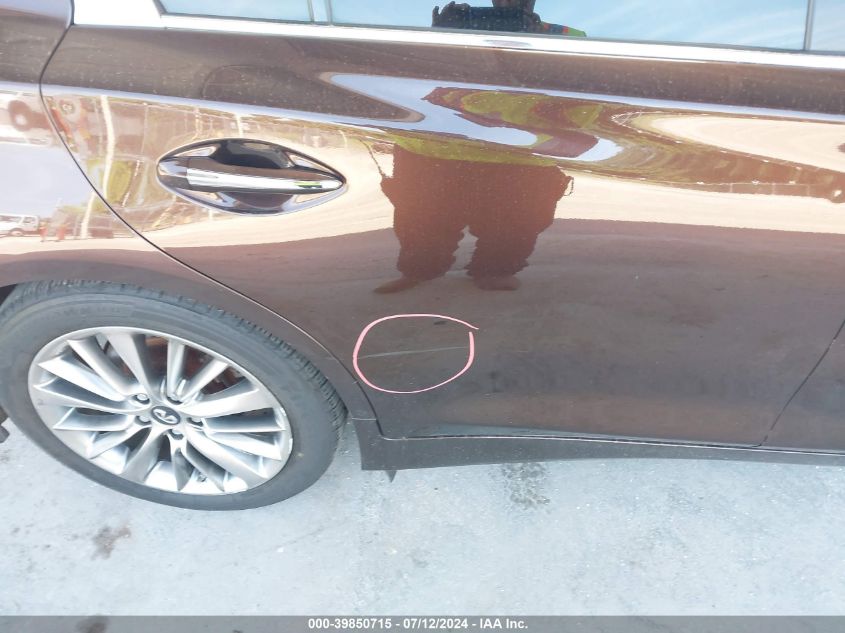 2018 Infiniti Q50 3.0T Luxe VIN: JN1EV7AP3JM351378 Lot: 39850715