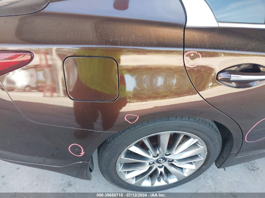 2018 Infiniti Q50 3.0T Luxe VIN: JN1EV7AP3JM351378 Lot: 39850715