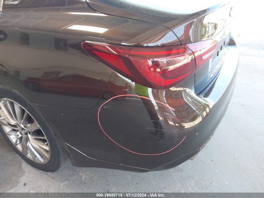 2018 Infiniti Q50 3.0T Luxe VIN: JN1EV7AP3JM351378 Lot: 39850715