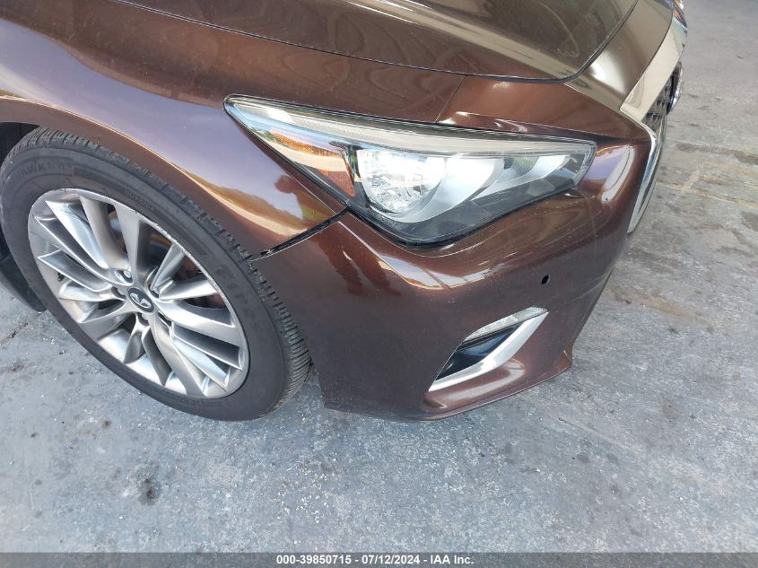 2018 Infiniti Q50 3.0T Luxe VIN: JN1EV7AP3JM351378 Lot: 39850715