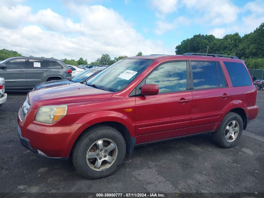 2006 Honda Pilot Ex-L VIN: 2HKYF18536H520597 Lot: 39850777