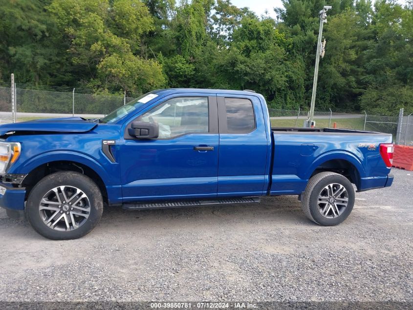 2022 Ford F150 Super Cab VIN: 1FTFX1E88NFB10213 Lot: 39850781