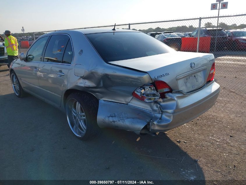 2002 Lexus Ls 430 VIN: JTHBN30F320091590 Lot: 39850797