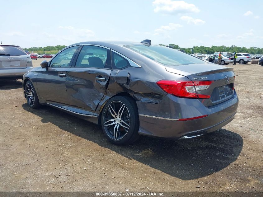 2022 Honda Accord Hybrid Touring VIN: 1HGCV3F93NA030800 Lot: 39850837