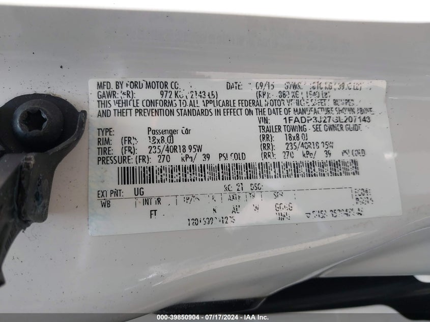 2016 FORD FOCUS TITANIUM - 1FADP3J27GL207143