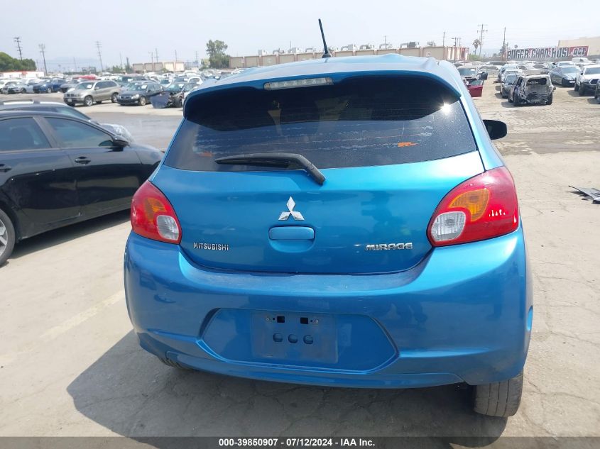 2015 Mitsubishi Mirage De/Rf VIN: ML32A3HJ9FH058173 Lot: 39850907