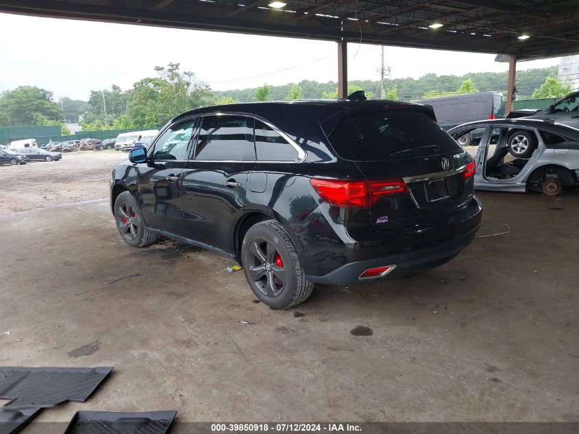 2014 Acura Mdx VIN: 5FRYD4H29EB010649 Lot: 39850918