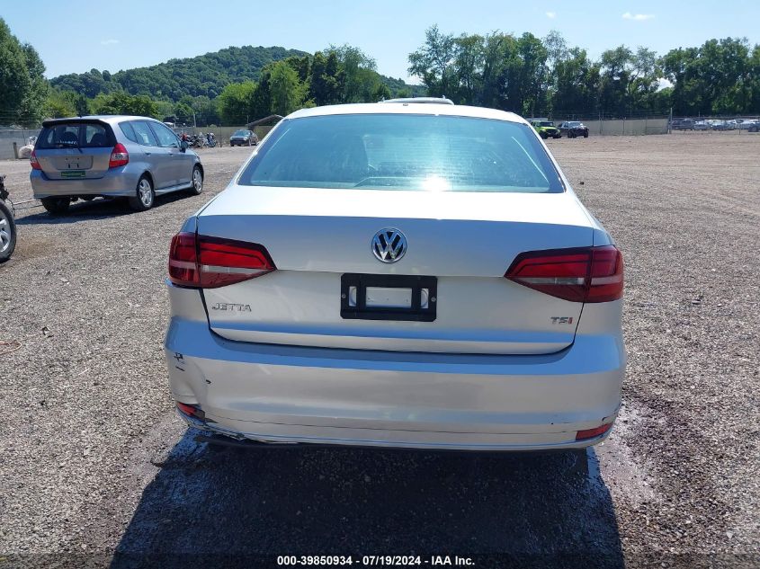 2016 Volkswagen Jetta 1.4T S VIN: 3VW267AJ7GM212471 Lot: 39850934