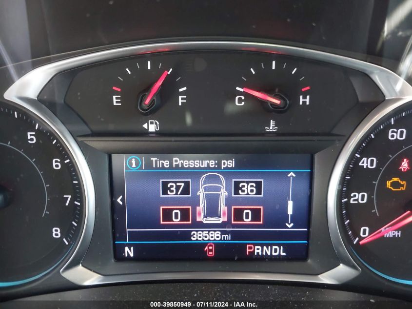 2019 Chevrolet Equinox Lt VIN: 3GNAXKEV1KS556580 Lot: 39850949