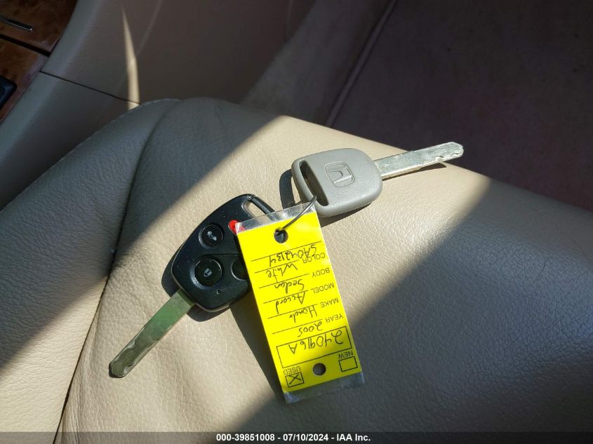 2005 Honda Accord 3.0 Ex VIN: 1HGCM66565A042134 Lot: 39851008