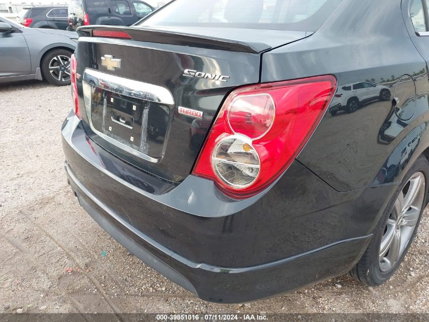 2014 Chevrolet Sonic Rs Auto VIN: 1G1JG5SB1E4217321 Lot: 39851016