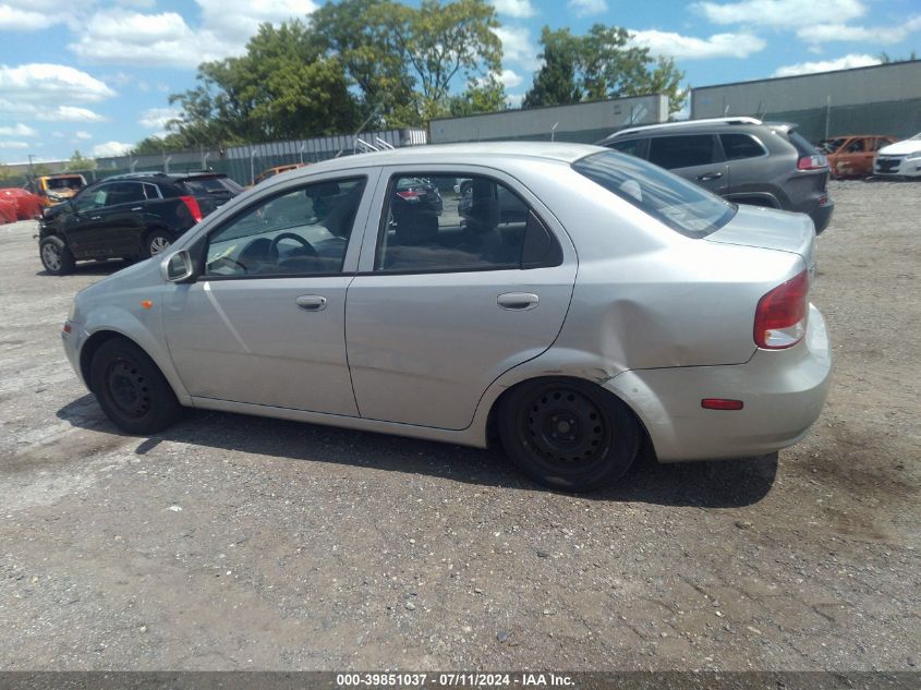 2004 Chevrolet Aveo VIN: KL1TD52634B201618 Lot: 39851037