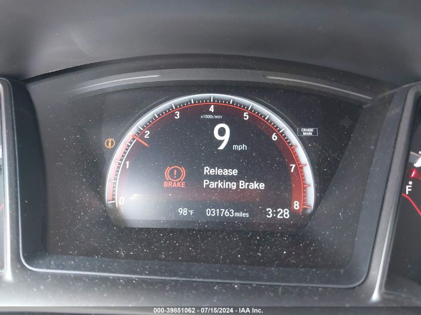 2019 Honda Civic Si VIN: 2HGFC3A56KH754288 Lot: 39851062