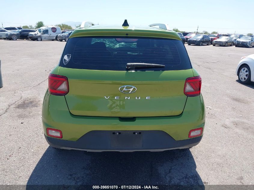 2020 Hyundai Venue Sel VIN: KMHRC8A36LU025015 Lot: 39851070