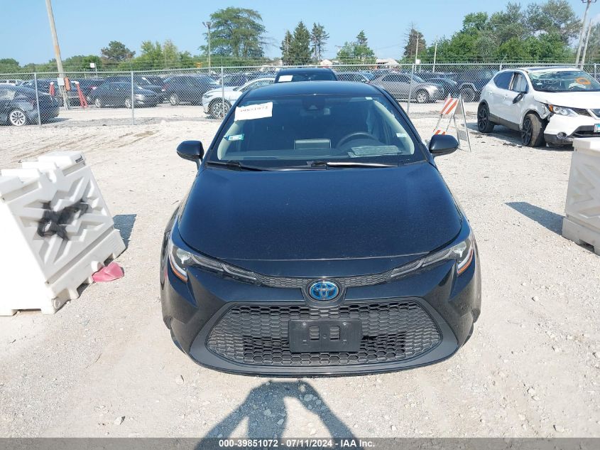 2020 Toyota Corolla Hybrid Le VIN: JTDEBRBE5LJ022085 Lot: 39851072