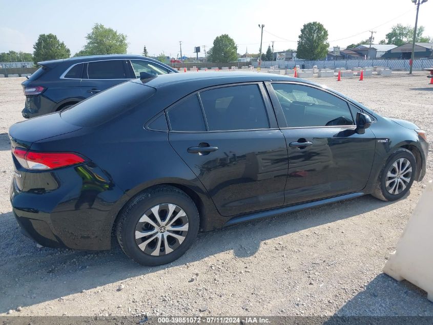 2020 Toyota Corolla Hybrid Le VIN: JTDEBRBE5LJ022085 Lot: 39851072