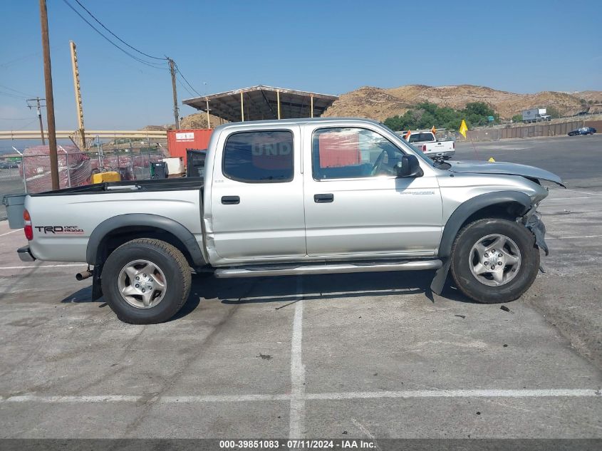 2002 Toyota Tacoma Prerunner V6 VIN: 5TEGN92N12Z068744 Lot: 39851083