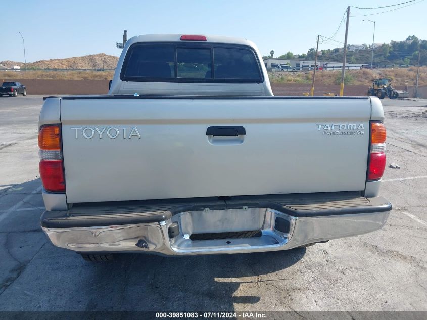 2002 Toyota Tacoma Prerunner V6 VIN: 5TEGN92N12Z068744 Lot: 39851083