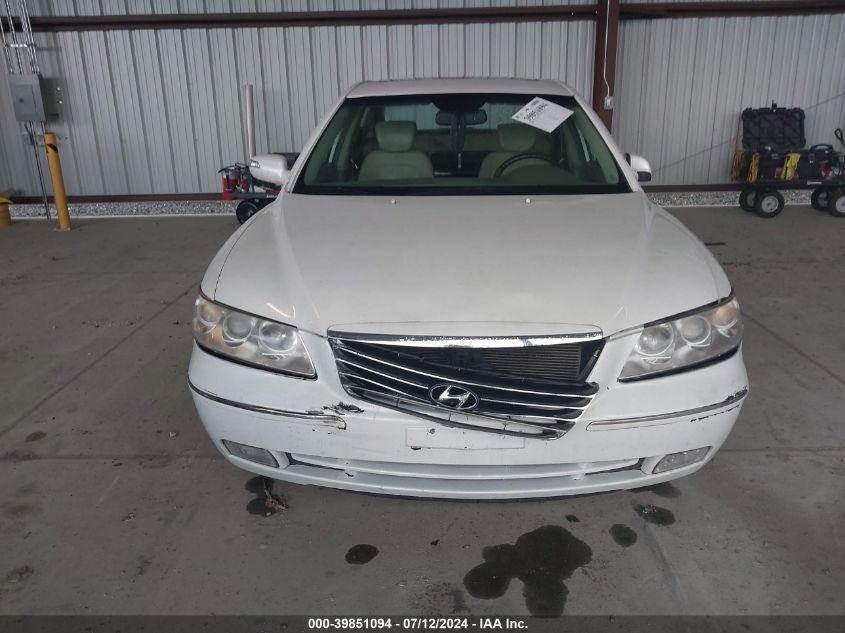 2009 Hyundai Azera Limited VIN: KMHFC46F89A380180 Lot: 39851094