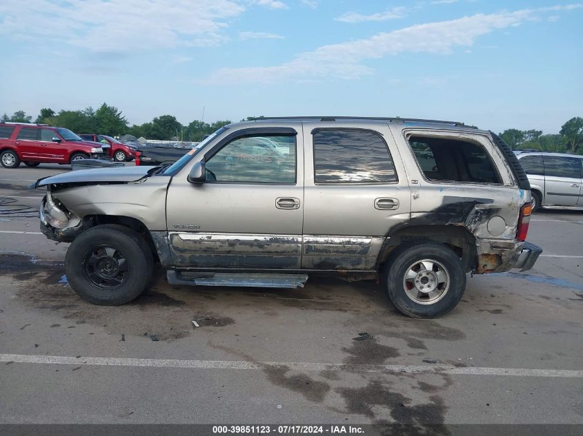 2001 GMC Yukon Sle VIN: 1GKEK13T31R166414 Lot: 39851123