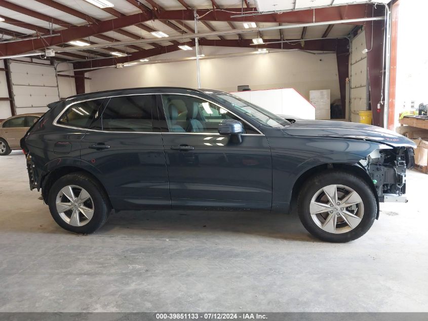 2022 Volvo Xc60 B5 Momentum VIN: YV4L12RK7N1052136 Lot: 39851133