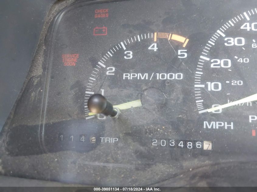 1995 Chevrolet Gmt-400 C1500 VIN: 1GCEC14Z9SZ163238 Lot: 39851134