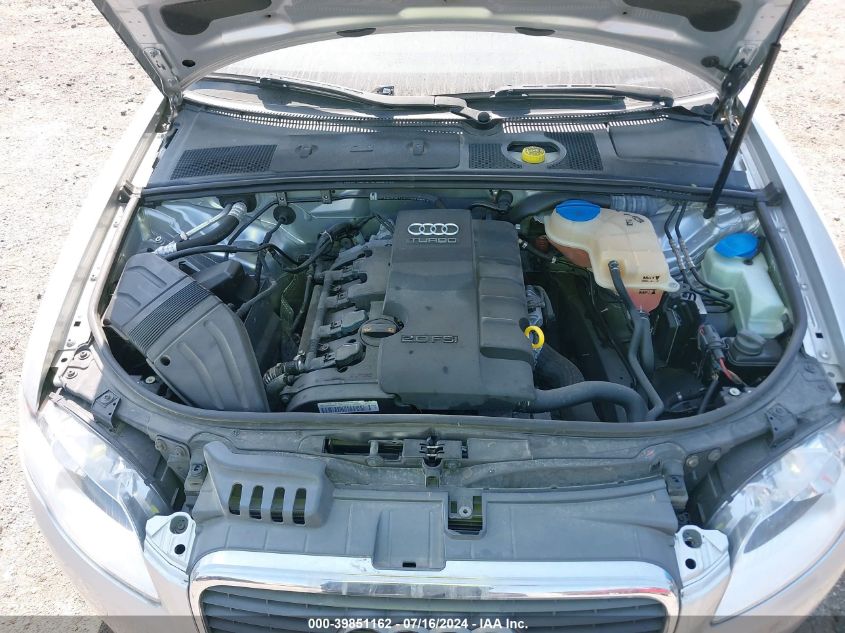 2007 Audi A4 2.0T VIN: WAUDF48H47K030356 Lot: 39851162