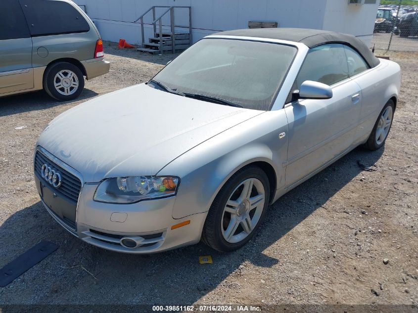 2007 Audi A4 2.0T VIN: WAUDF48H47K030356 Lot: 39851162