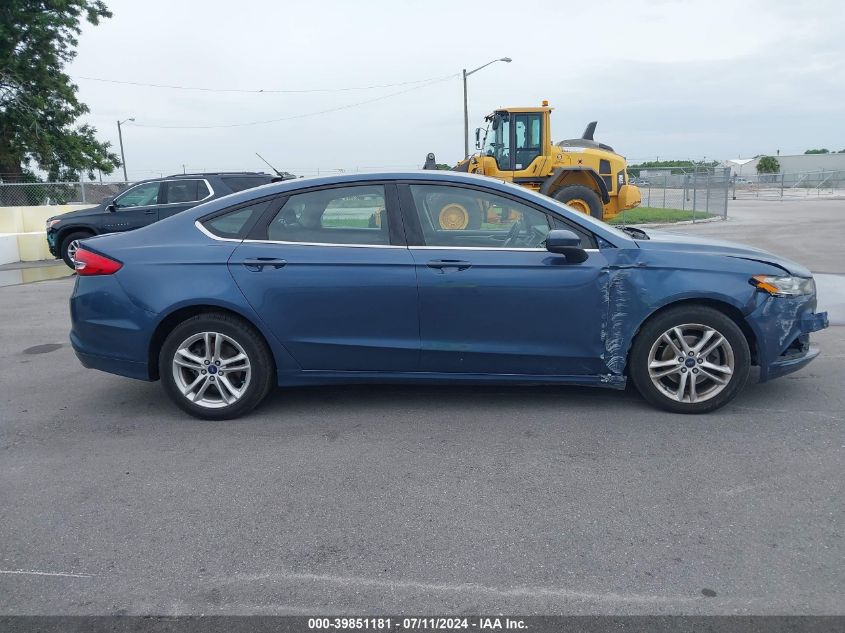 2018 Ford Fusion Se VIN: 3FA6P0H72JR198255 Lot: 39851181