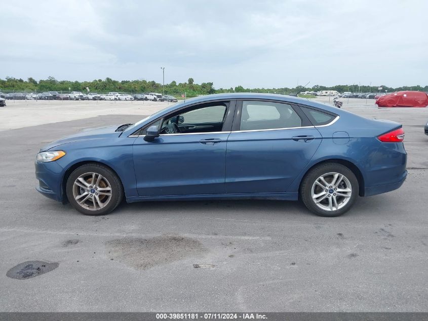 2018 Ford Fusion Se VIN: 3FA6P0H72JR198255 Lot: 39851181
