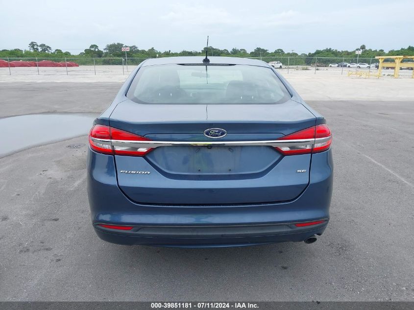 2018 Ford Fusion Se VIN: 3FA6P0H72JR198255 Lot: 39851181