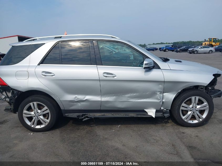 2015 Mercedes-Benz Ml 250 Bluetec 4Matic VIN: 4JGDA0EB2FA472322 Lot: 39851189