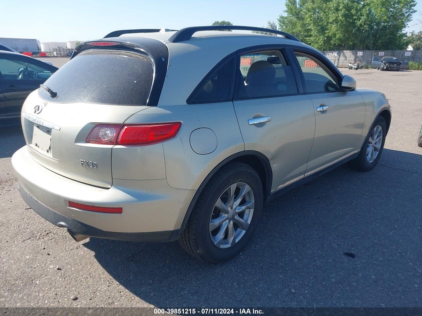 2008 Infiniti Fx35 VIN: JNRAS08W08X209233 Lot: 39851215