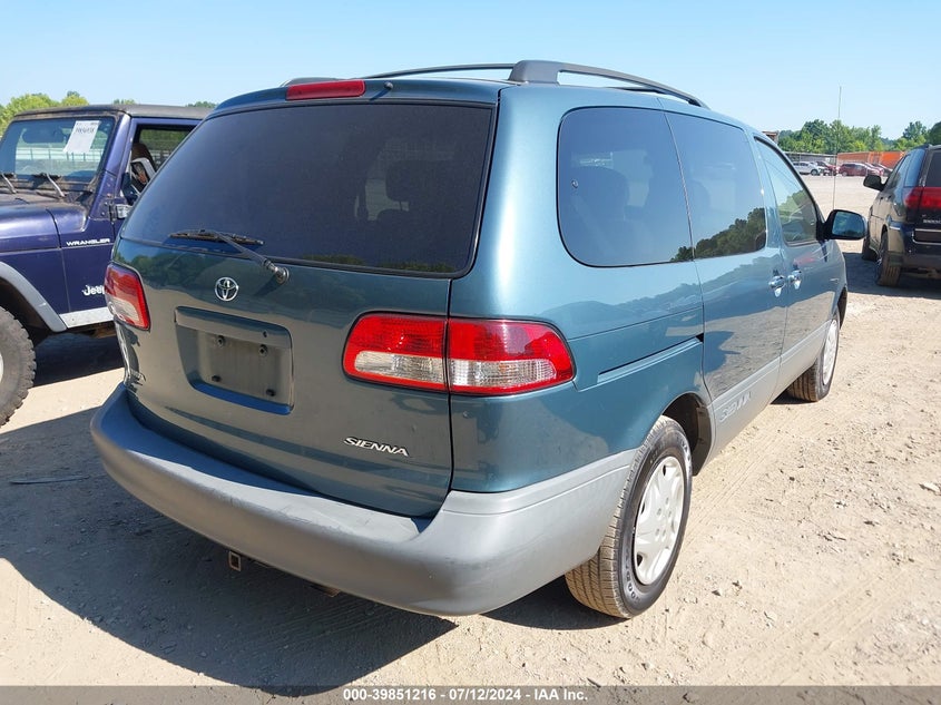 2001 Toyota Sienna Le/Xle VIN: 4T3ZF13CX1U321428 Lot: 39851216