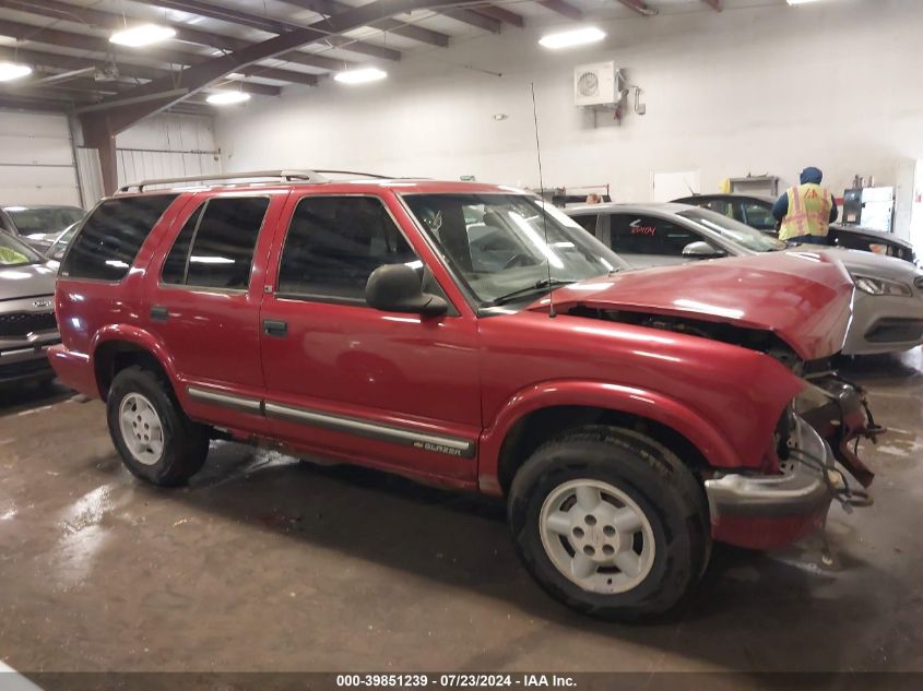 1998 Chevrolet Blazer Ls VIN: 1GNDT13W6W2126592 Lot: 39851239