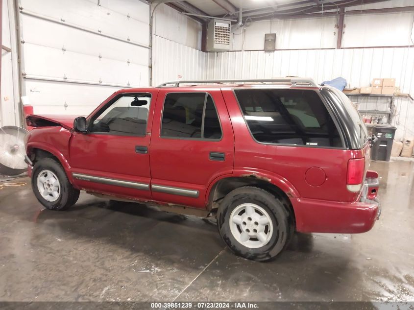 1998 Chevrolet Blazer Ls VIN: 1GNDT13W6W2126592 Lot: 39851239