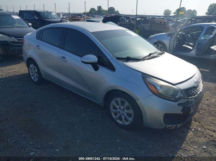 2014 Kia Rio Lx VIN: KNADM4A34E6332742 Lot: 39851242