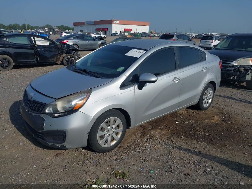 2014 Kia Rio Lx VIN: KNADM4A34E6332742 Lot: 39851242